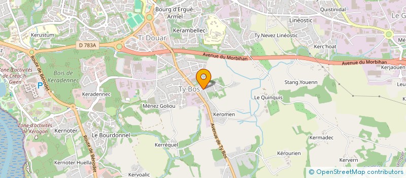 localisation de l'entreprise MONSIEUR LUDOVIC BENOIT  PLONEIS