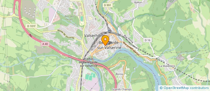 localisation de l'entreprise MONSIEUR LUDOVIC BERANGER à VALSERHONE