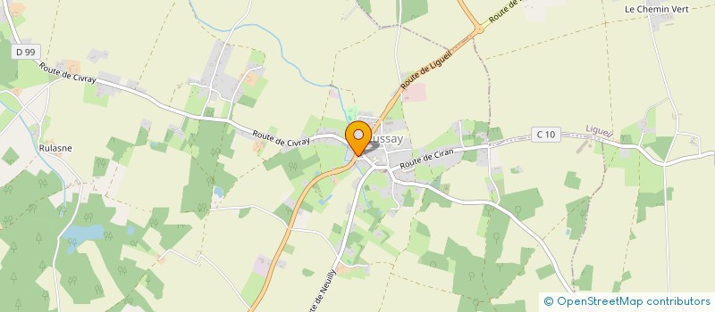 localisation de l'entreprise MONSIEUR LUDOVIC BERGEAULT  CUSSAY