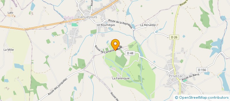 localisation de l'entreprise MONSIEUR LUDOVIC BERGER  PRIVEZAC