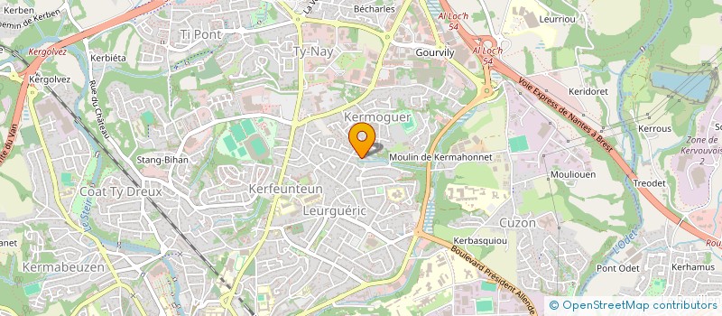 localisation de l'entreprise MONSIEUR LUDOVIC BERNARD à QUIMPER