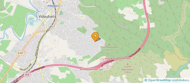 localisation de l'entreprise MONSIEUR LUDOVIC BERNARD  VIDAUBAN