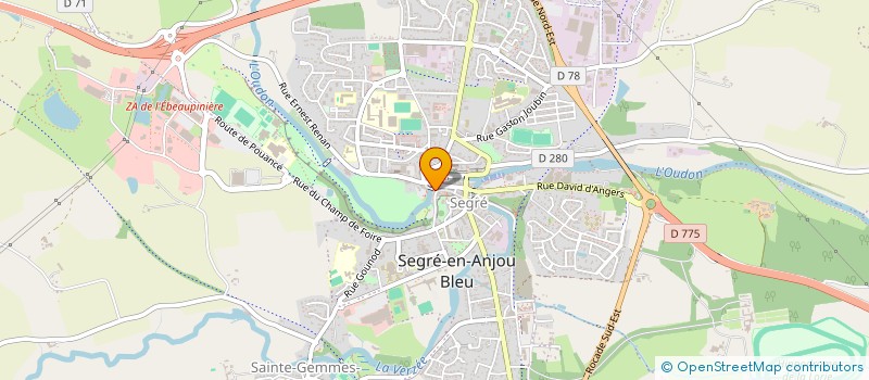 localisation de l'entreprise MONSIEUR LUDOVIC BERNARD  SEGRE-EN-ANJOU BLEU