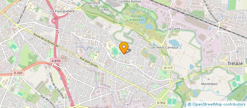 localisation de l'entreprise MONSIEUR LUDOVIC BERNARD  TRELAZE