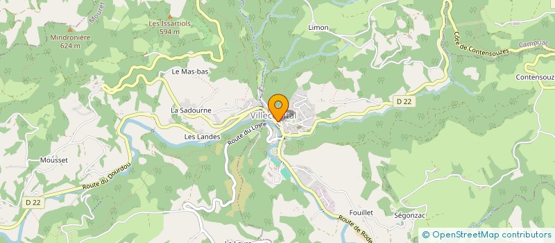 localisation de l'entreprise MONSIEUR LUDOVIC BERNET  VILLECOMTAL