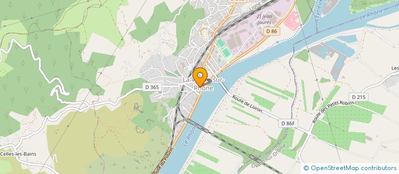 localisation de l'entreprise MONSIEUR LUDOVIC BERT à LA VOULTE-SUR-RHONE