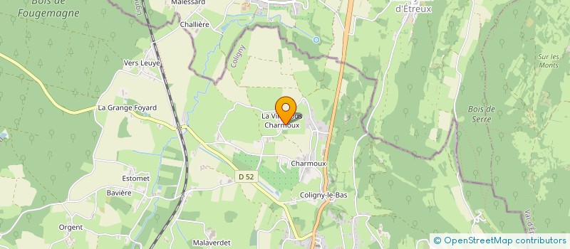 localisation de l'entreprise MONSIEUR LUDOVIC BERTIN  COLIGNY