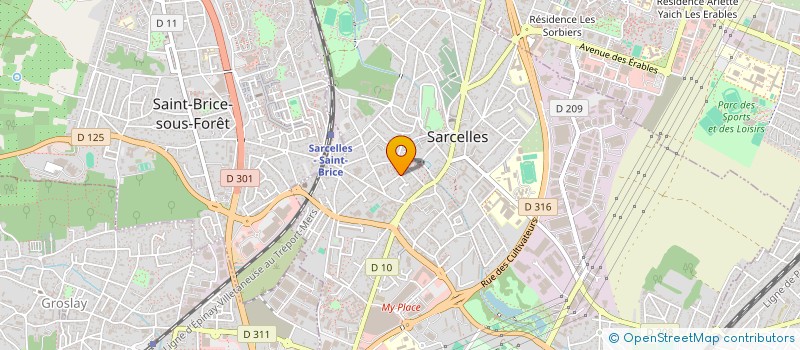 localisation de l'entreprise MONSIEUR LUDOVIC BERVERT à SARCELLES