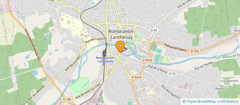 localisation de l'entreprise MONSIEUR LUDOVIC BESSE  ROMORANTIN-LANTHENAY