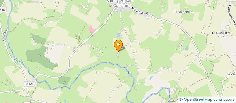 localisation de l'entreprise MONSIEUR LUDOVIC BESSIERE  ST GERMAIN LE GUILLAUME