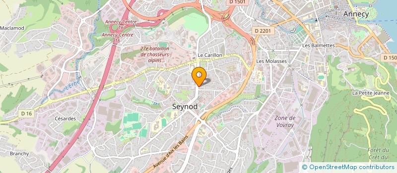 localisation de l'entreprise MONSIEUR LUDOVIC BESSON à ANNECY