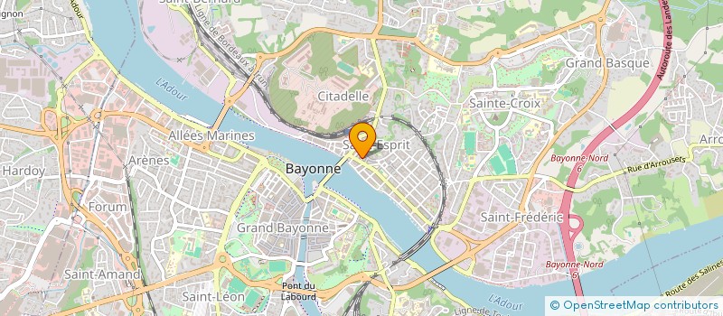 localisation de l'entreprise MONSIEUR LUDOVIC BETTON  BAYONNE