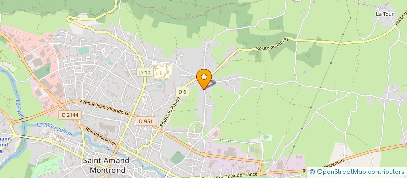 localisation de l'entreprise MONSIEUR LUDOVIC BEVIERE  SAINT-AMAND-MONTROND