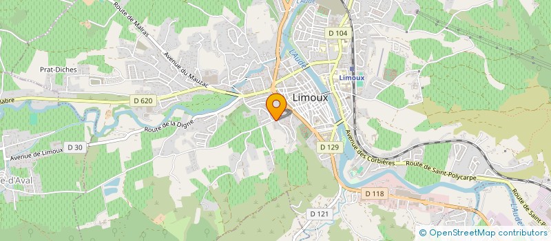 localisation de l'entreprise MONSIEUR LUDOVIC BIAU  LIMOUX