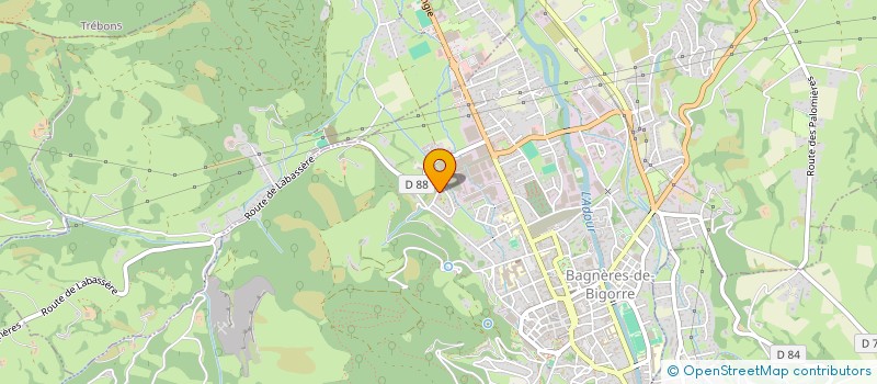 localisation de l'entreprise MONSIEUR LUDOVIC BIHAN  BAGNERES-DE-BIGORRE