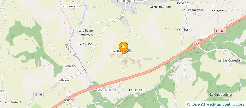 localisation de l'entreprise MONSIEUR LUDOVIC BILLARD à LAURENAN