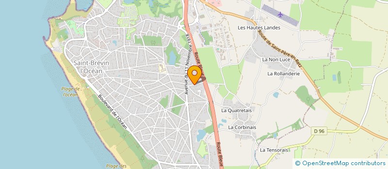 localisation de l'entreprise MONSIEUR LUDOVIC BITEAU  SAINT-NAZAIRE