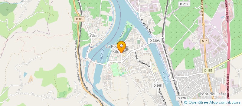 localisation de l'entreprise MONSIEUR LUDOVIC BLACHE  LA ROCHE-DE-GLUN