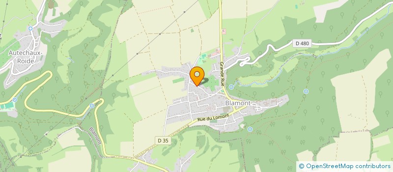 localisation de l'entreprise MONSIEUR LUDOVIC BLANC  BLAMONT