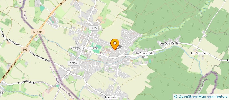 localisation de l'entreprise MONSIEUR LUDOVIC BLANCA  VEIGY-FONCENEX