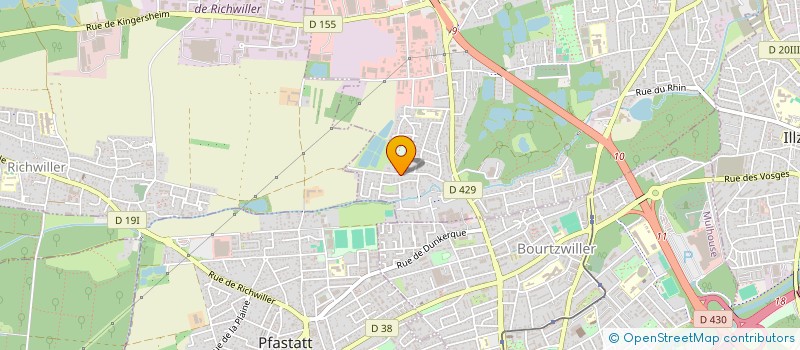 localisation de l'entreprise MONSIEUR LUDOVIC BLAU  KINGERSHEIM