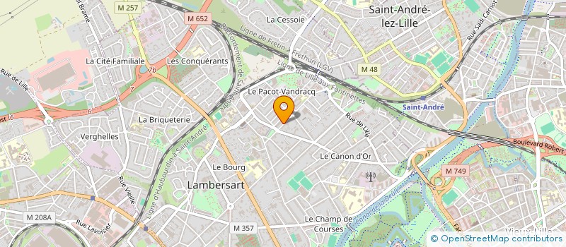 localisation de l'entreprise MONSIEUR LUDOVIC BLERVAQUE à LAMBERSART
