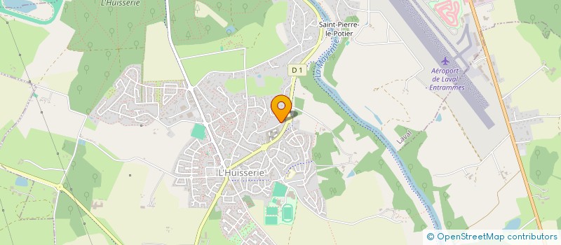 localisation de l'entreprise MONSIEUR LUDOVIC BLONDEL  L'HUISSERIE