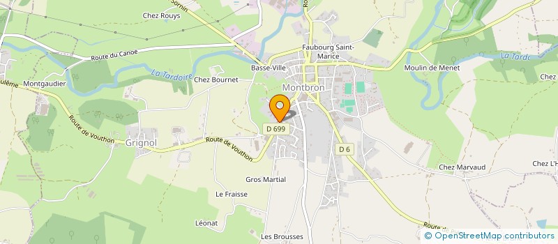 localisation de l'entreprise MONSIEUR LUDOVIC BOISNE  MONTBRON