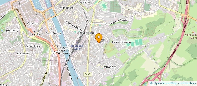 localisation de l'entreprise MONSIEUR LUDOVIC BONNIERE  BOULOGNE-SUR-MER