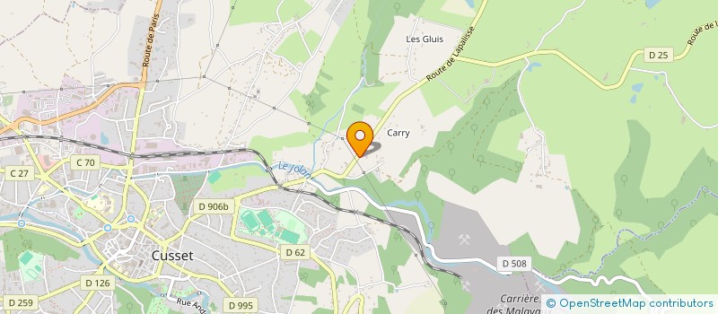 localisation de l'entreprise MONSIEUR LUDOVIC BORDET  CREUZIER-LE-NEUF