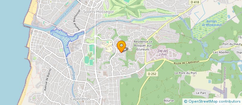 localisation de l'entreprise MONSIEUR LUDOVIC BORTOLOTTI  CAPBRETON