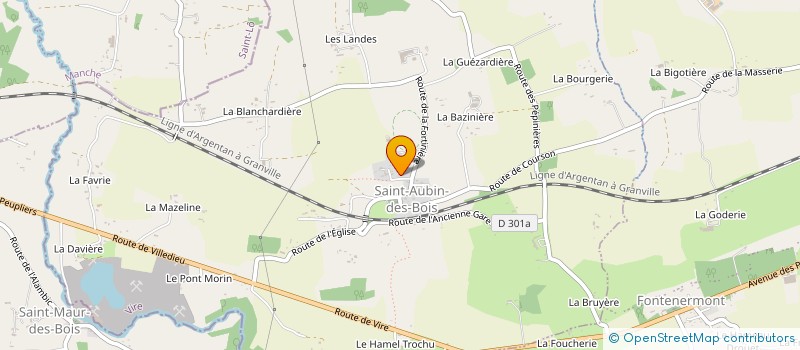 localisation de l'entreprise MONSIEUR LUDOVIC BOSCHER  SAINT-AUBIN-DES-BOIS