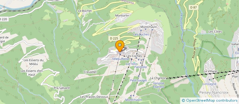 localisation de l'entreprise MONSIEUR LUDOVIC BOUGO  AIME-LA-PLAGNE