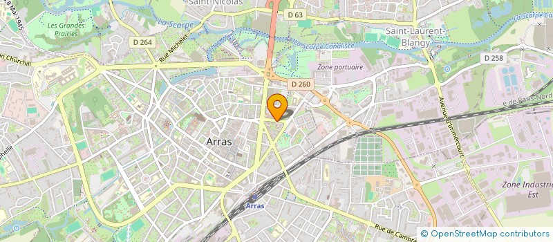localisation de l'entreprise MONSIEUR LUDOVIC BOULET à ARRAS