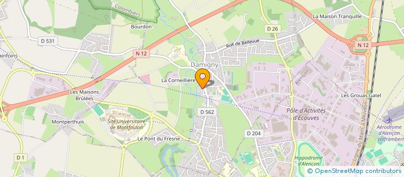 localisation de l'entreprise MONSIEUR LUDOVIC BOULEY à DAMIGNY