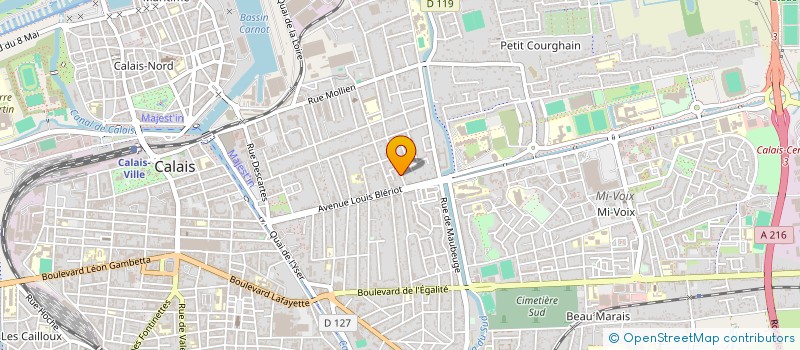 localisation de l'entreprise MONSIEUR LUDOVIC BOURDIN  CALAIS