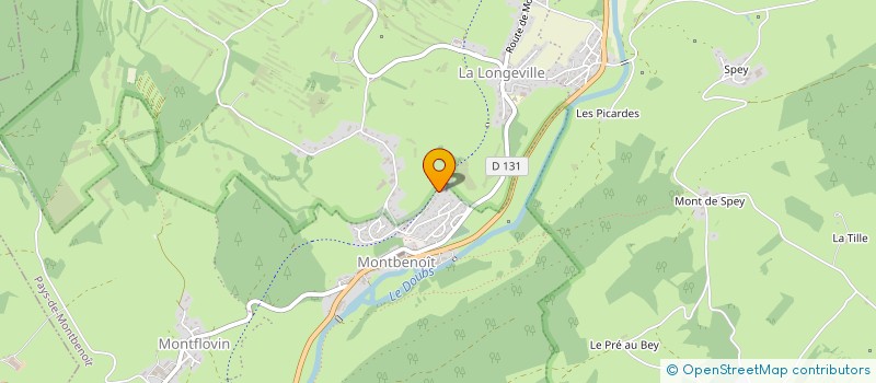 localisation de l'entreprise MONSIEUR LUDOVIC BOURDIN  PAYS-DE-MONTBENOIT