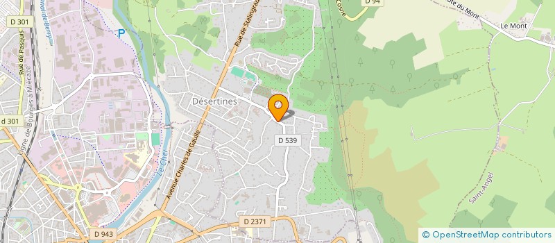 localisation de l'entreprise MONSIEUR LUDOVIC BOURNAT  DESERTINES