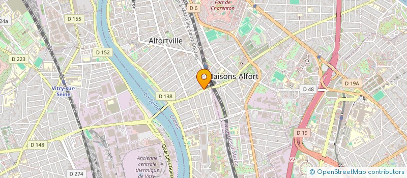 localisation de l'entreprise MONSIEUR LUDOVIC BOURRET à ALFORTVILLE