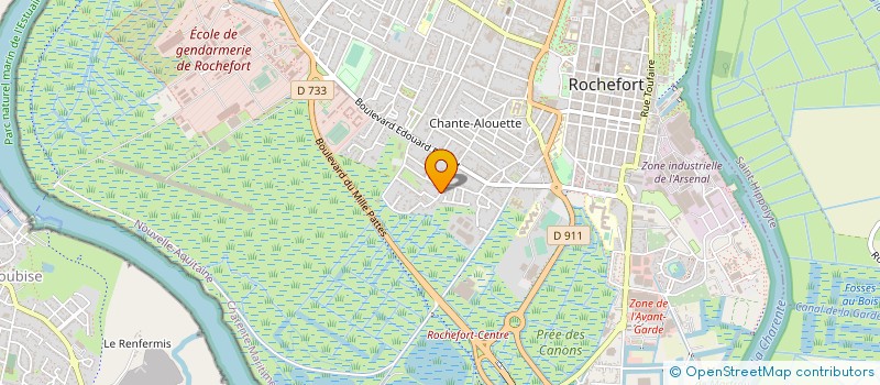 localisation de l'entreprise MONSIEUR LUDOVIC BOUSSEAU à ROCHEFORT