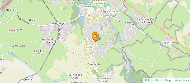 localisation de l'entreprise MONSIEUR LUDOVIC BOUYER à SAINT-LAURENT-SUR-SEVRE