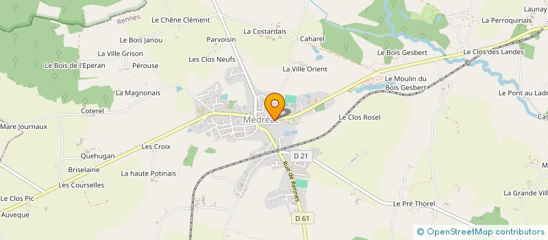 localisation de l'entreprise MONSIEUR LUDOVIC BOZEC à MEDREAC