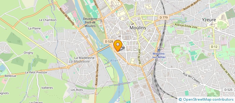 localisation de l'entreprise MONSIEUR LUDOVIC BRAZY à MOULINS