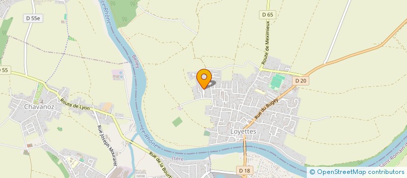 localisation de l'entreprise MONSIEUR LUDOVIC BRESSAN  LOYETTES