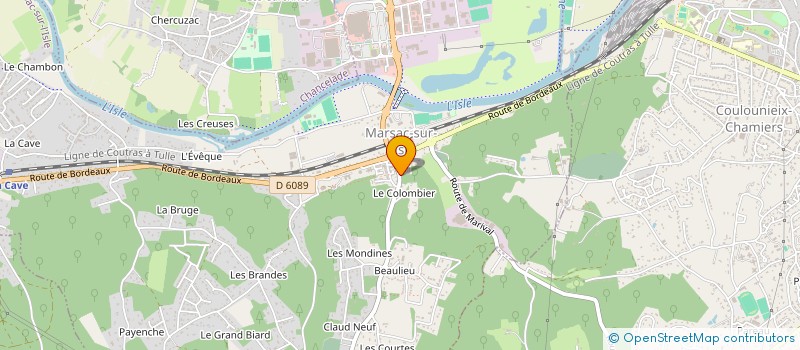 localisation de l'entreprise MONSIEUR LUDOVIC BRETON  MARSAC-SUR-L'ISLE