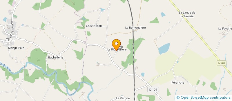 localisation de l'entreprise MONSIEUR LUDOVIC BREUIL  ORADOUR-SAINT-GENEST