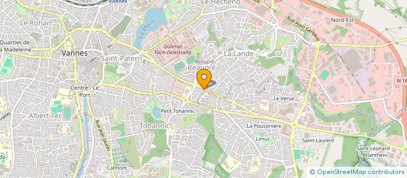 localisation de l'entreprise MONSIEUR LUDOVIC BROSSE à VANNES