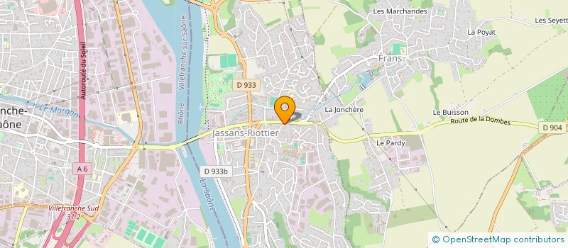 localisation de l'entreprise MONSIEUR LUDOVIC BROUSSE  JASSANS-RIOTTIER