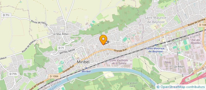 localisation de l'entreprise MONSIEUR LUDOVIC BROUSSY  MIRIBEL