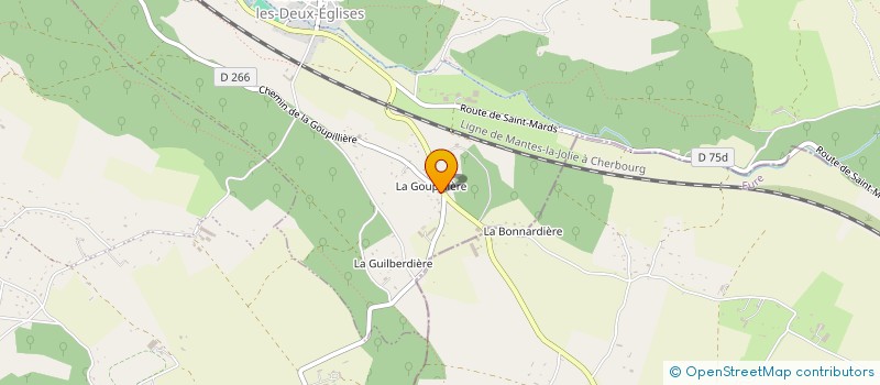 localisation de l'entreprise MONSIEUR LUDOVIC BRUCHON  COURTONNE-LES-DEUX-EGLISES